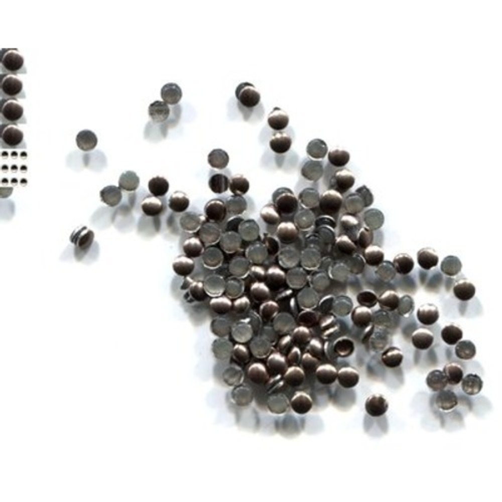 Round Smooth Nailheads 1.5mm COFFEE Hot fix 2 Gross 288 Pieces